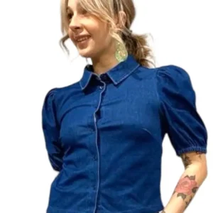 T-shirt medium blu denim