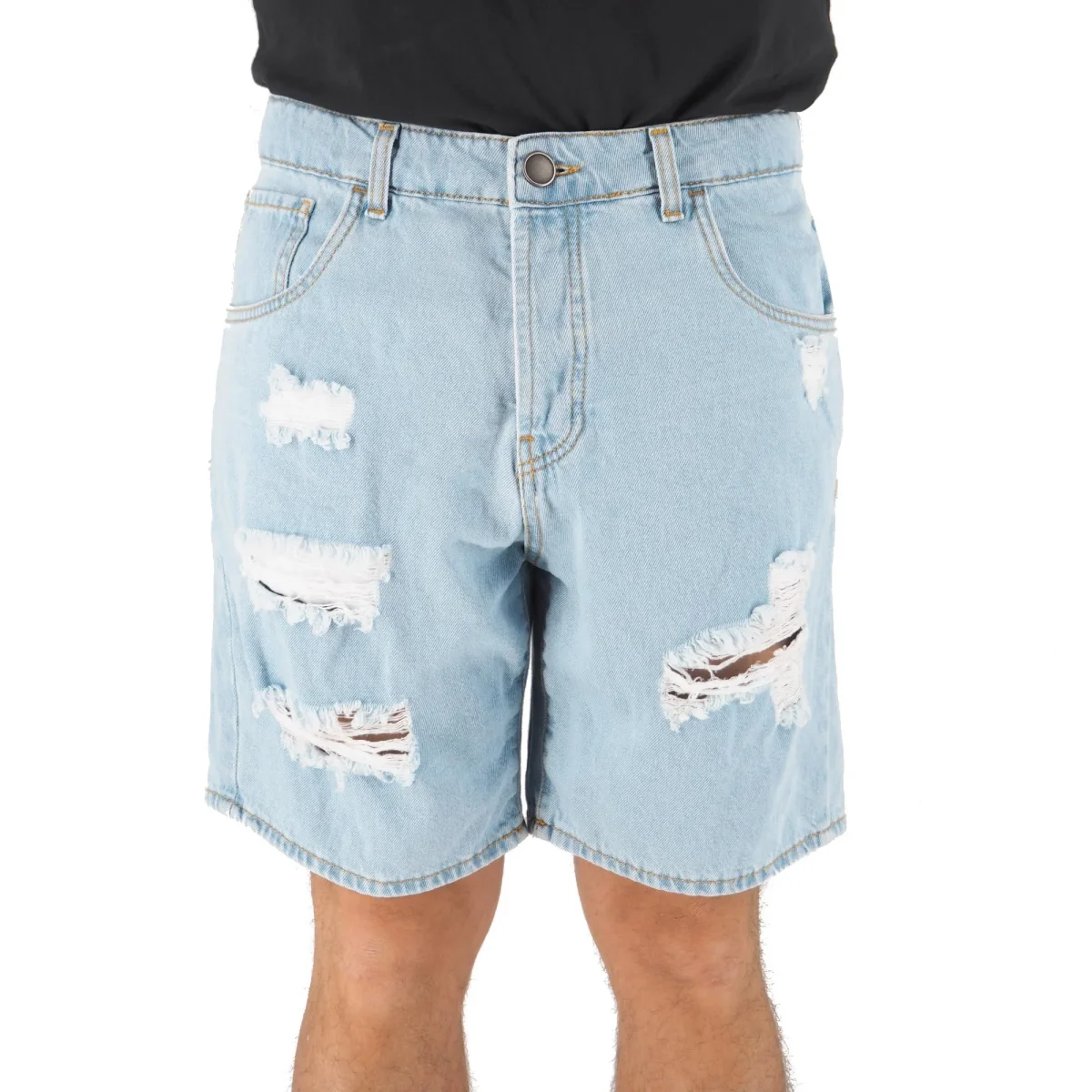 Bermuda In Denim Destroyed - immagine 5