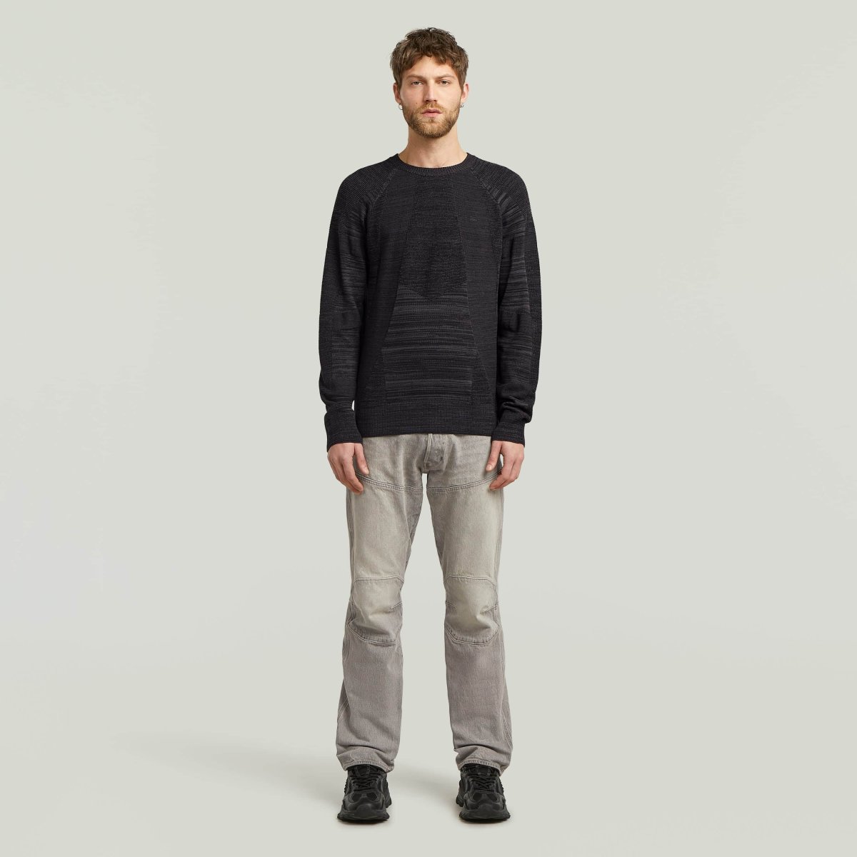 3d Biker R Knit Dk Black/asfalt - immagine 7
