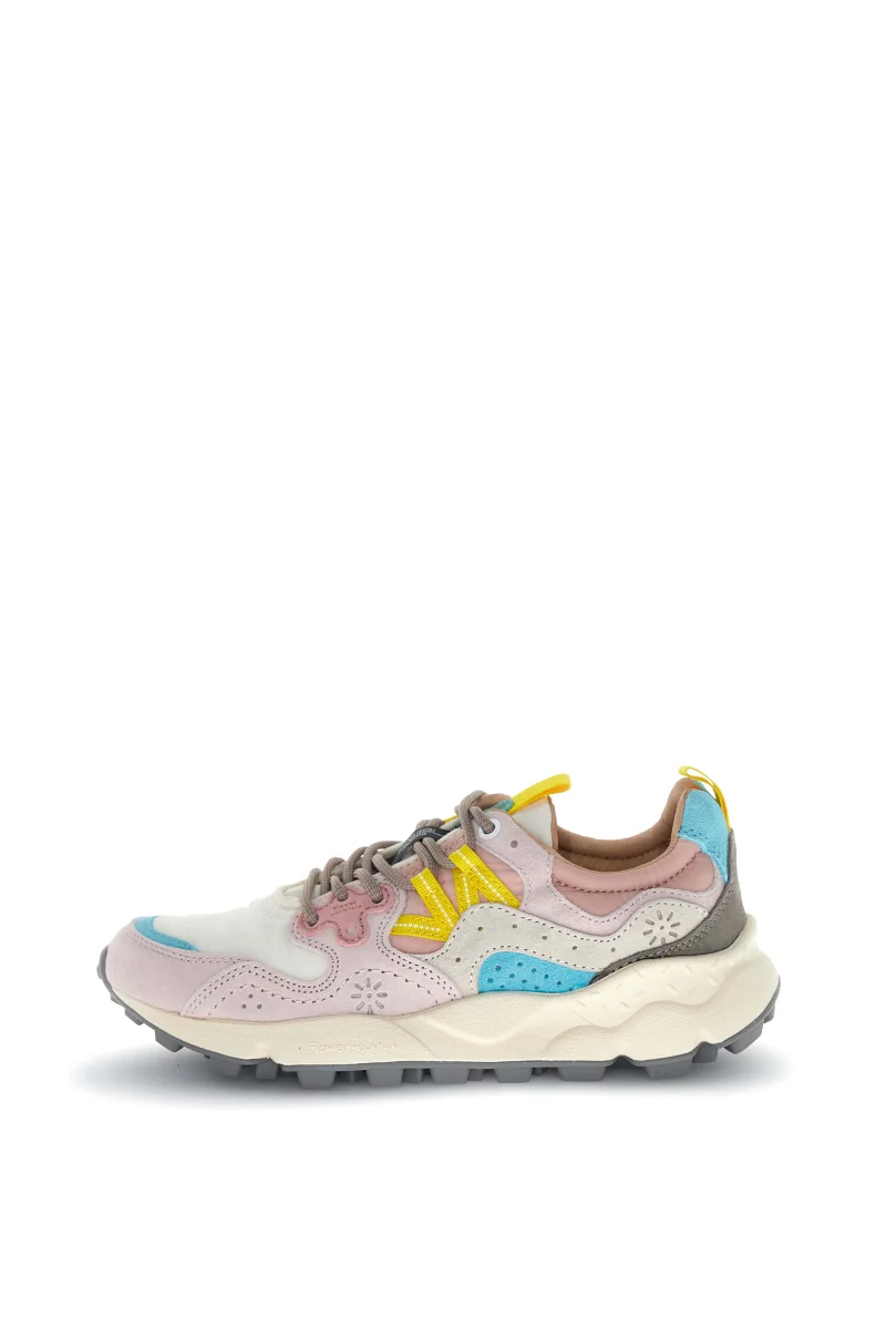 Sneaker Yamano 3 Woman Suede/nylon Light Pink-offwhite-pink Grigio - immagine 5