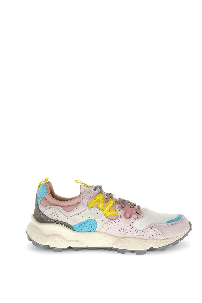 Sneaker Yamano 3 Woman Suede/nylon Light Pink-offwhite-pink Grigio - immagine 6