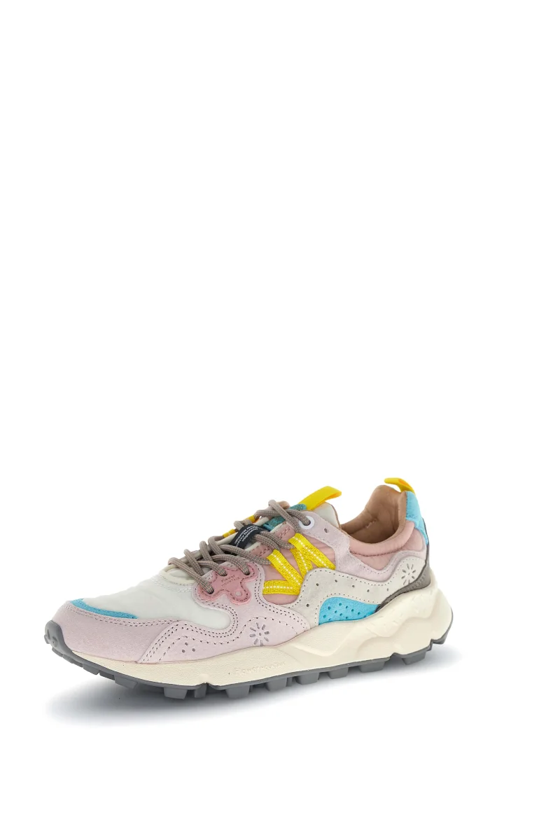 Sneaker Yamano 3 Woman Suede/nylon Light Pink-offwhite-pink Grigio - immagine 3