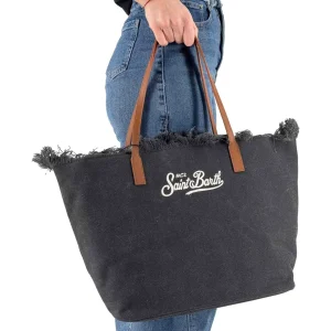 Borsa In Canvas Con Frange City Bag Fringe 00 Emb
