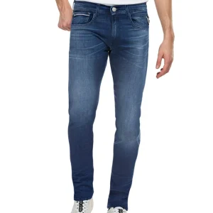 Jeans Uomo Straight Fit Grover Power Stretch Denim Medio