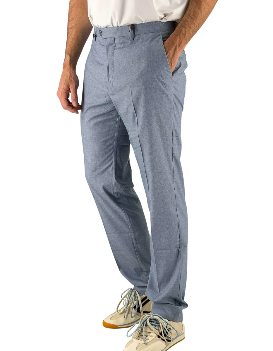 34"trouser Tailoring Alabastro Azzurro - immagine 2