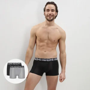 Pacco da 2 boxer traspiranti da uomo nero grigio 3D Flex Air