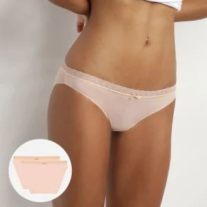 Pacco da 2 slip da donna rosa DIM Fashion
