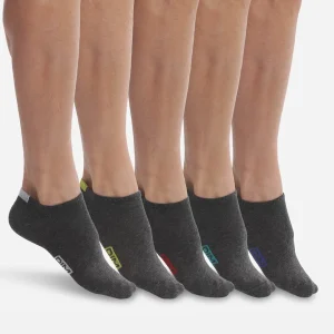 Pacco da 5 calzini in cotone grigio medio da uomo EcoDim