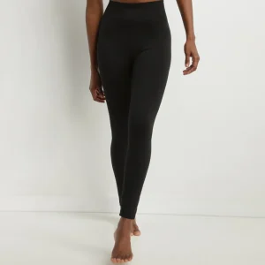 Leggings termici da donna neri con fodera in pile Dim Relax & Go