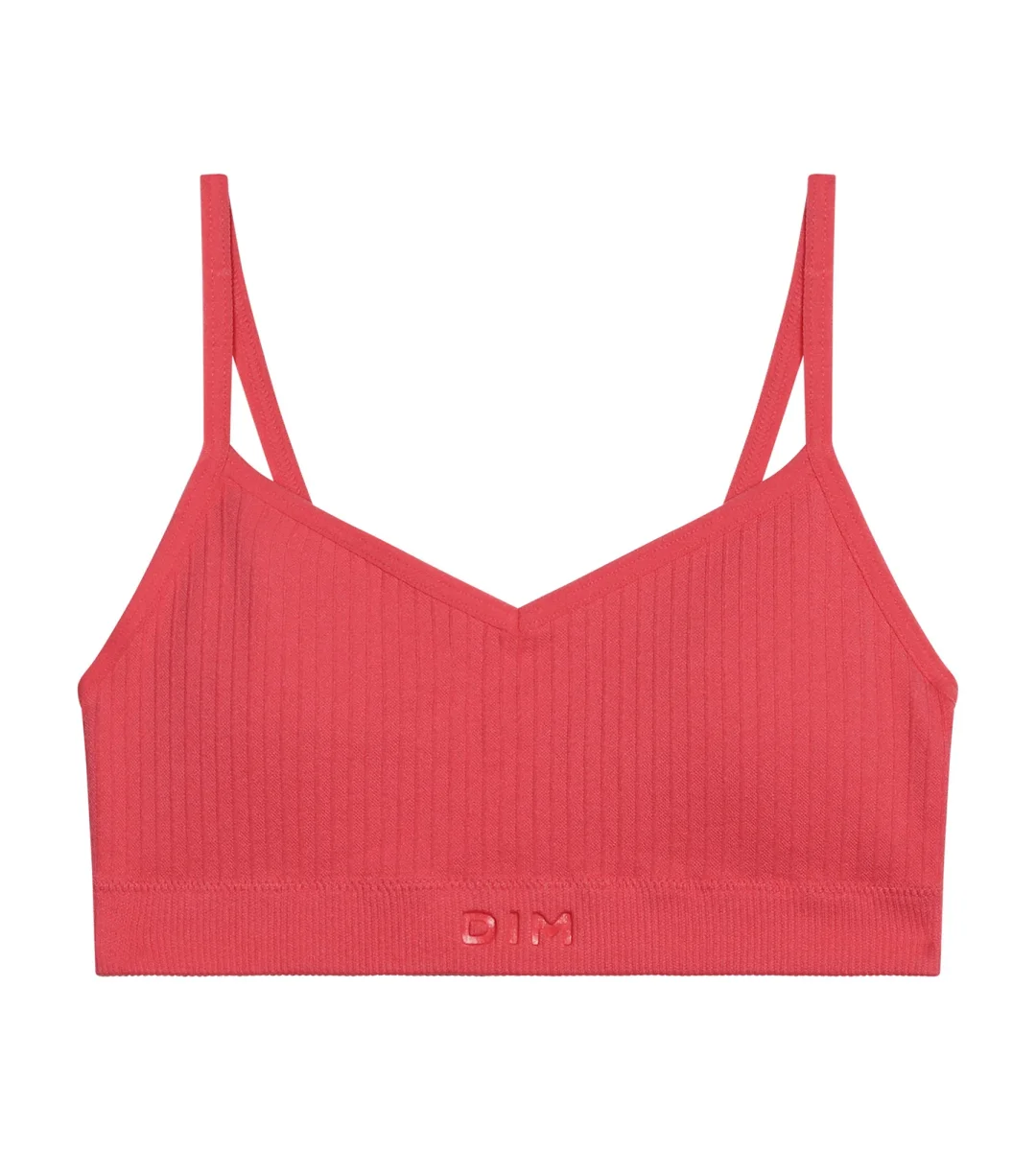 Reggiseno da bambina rosa in microfibra senza cuciture con schiume rimovibili Dim