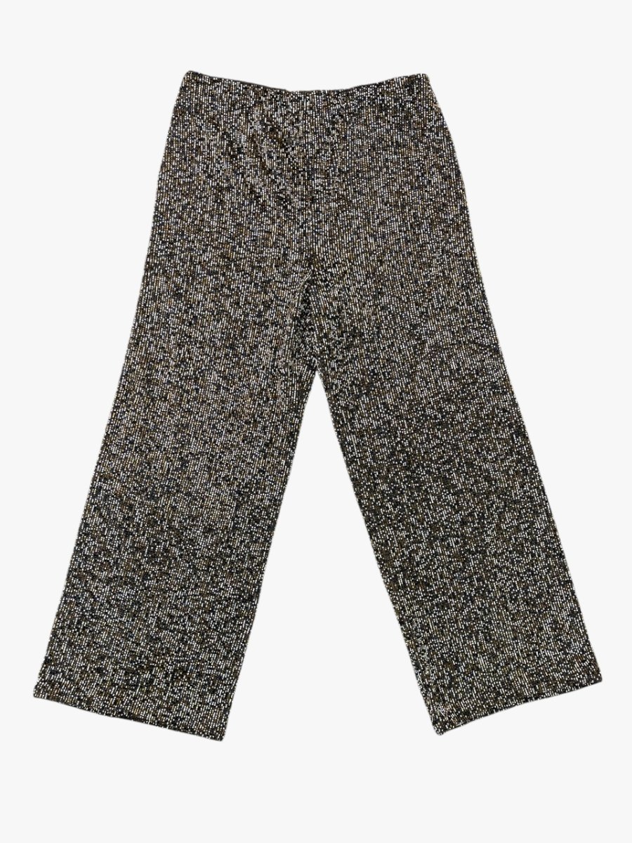 SORELLE FONTANA – PANTALONE PALAZZO CON LAVORAZIONE CANNNUCCE - immagine 2