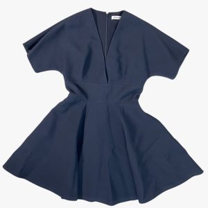CHRISTIAN DIOR – ABITO MINI IN TESSUTO MISTO LANA