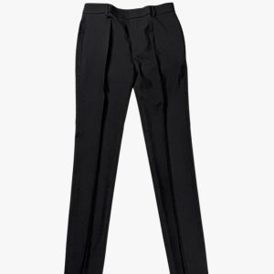 YVES SAINT LAURENT – TAILLEUR PANTALONE CARROT LANA 100% NERO – TG. 36 FR.