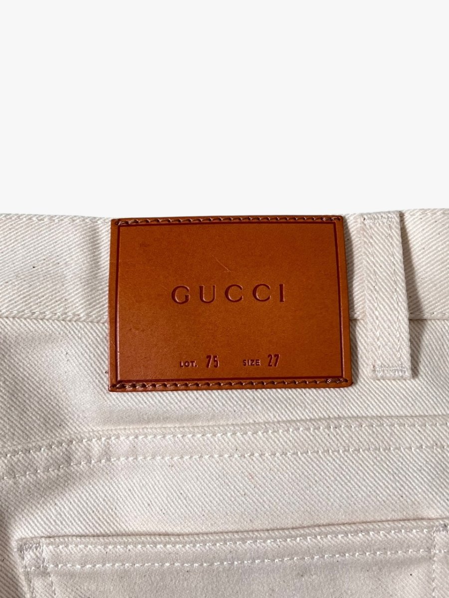 GUCCI – PANTALONE IN COTONE FASCIA WEB - immagine 6