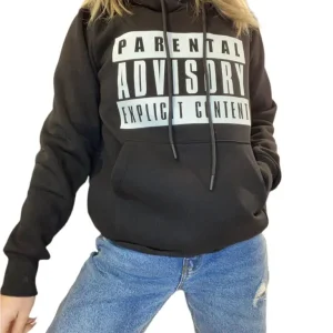 Felpa donna Parental Advisory black