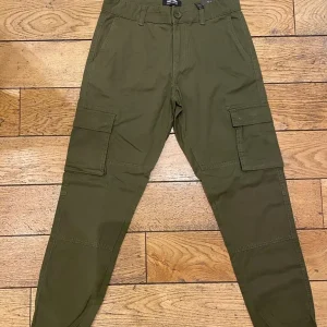 Pantalone cargo uomo verde