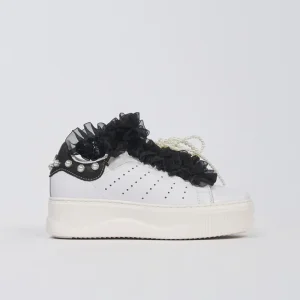 Sneaker Perry in Pelle Bianca con Suola Platform