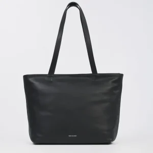Borsa a Spalla Society Nera in Vera Pelle