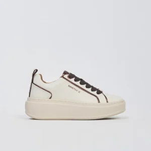 Sneaker Alta Stone in Pelle con Dettagli Bronze