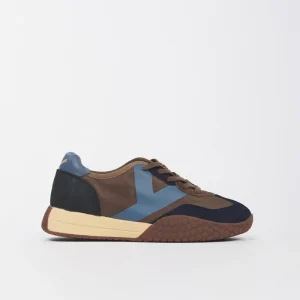 Sneaker Keh-Noo Pelle E Camoscio Navy