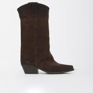 Stivali Texani DX909 Pelle Scamosciata Moro